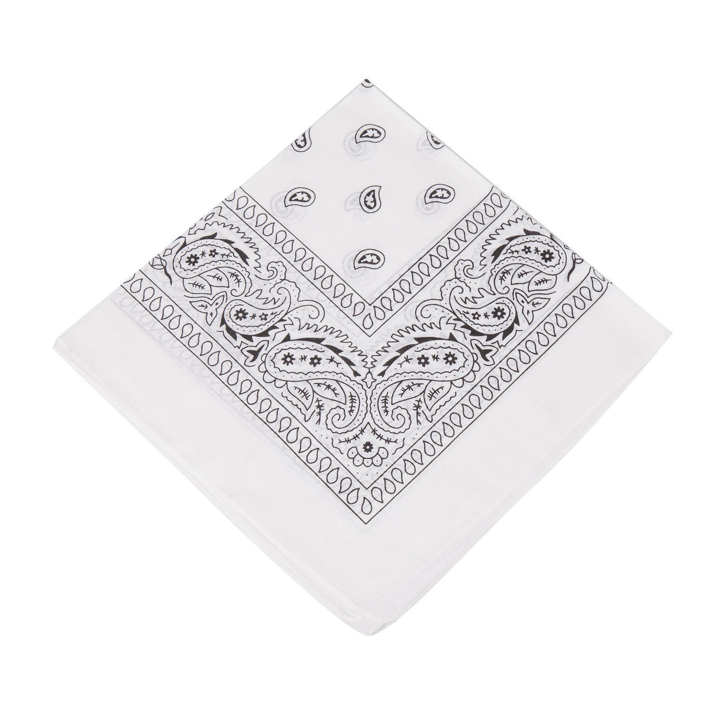 Paisley Bandana | White