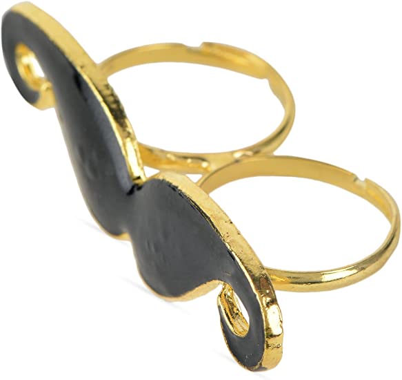 Black Moustache Ring