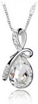 Teardrop Necklace | Clear