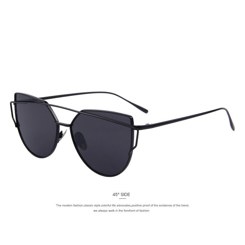 Cat Eye Black Frame Black Lens
