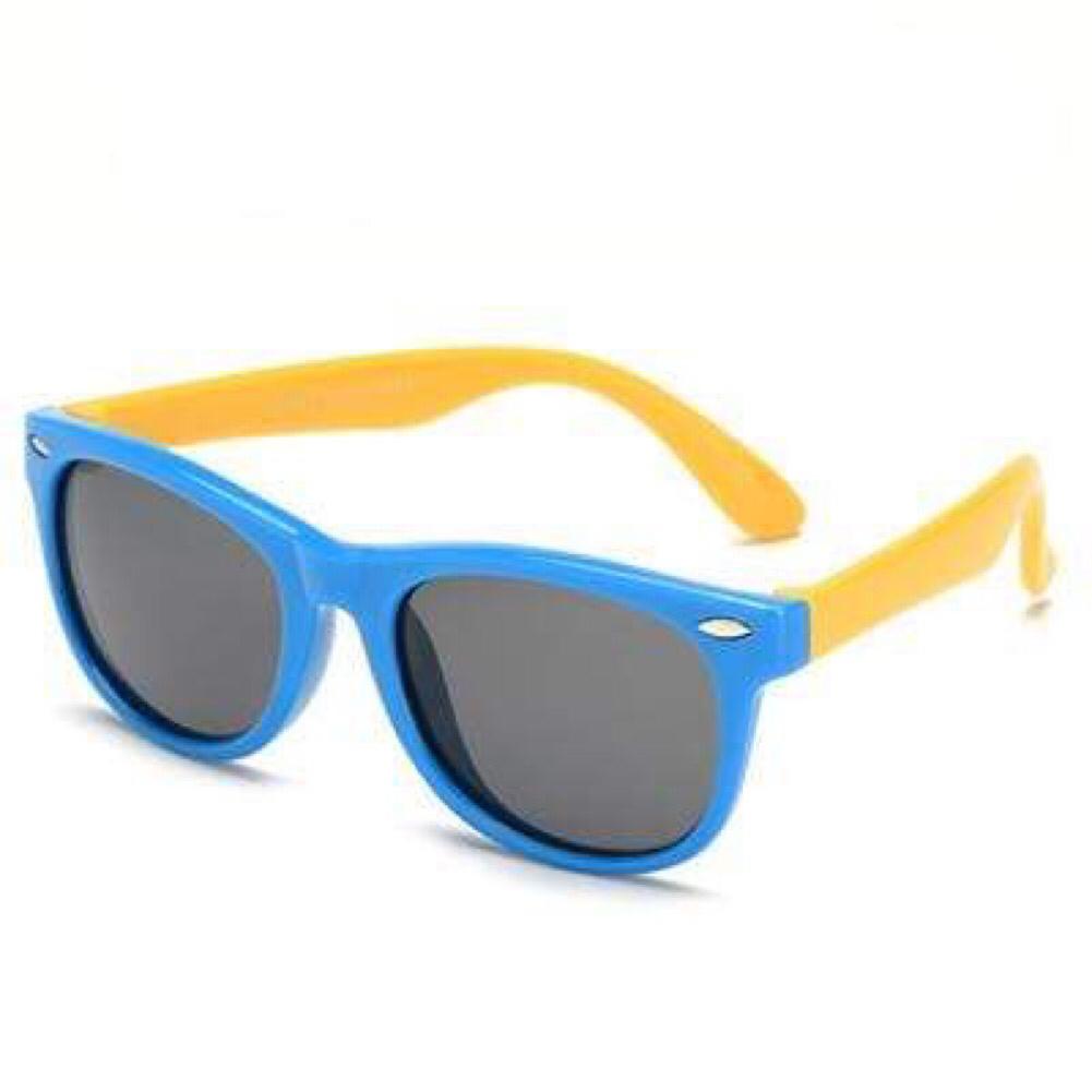 Kids Glasses | Tinted | Blue Frame | Yellow Arms