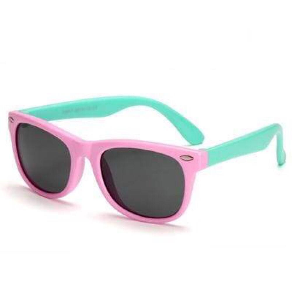 Kids Glasses | Tinted | Pink Frame Green Arms