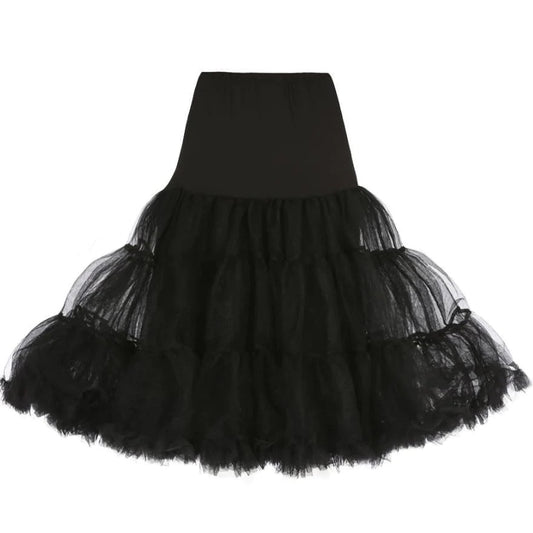 Lindy Bop Knee Length Petticoat | 8-14 | Black