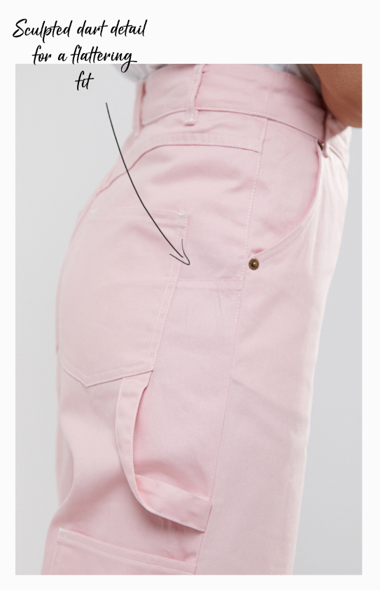 Lindy Bop Leigh Pink Dungarees | Size 20