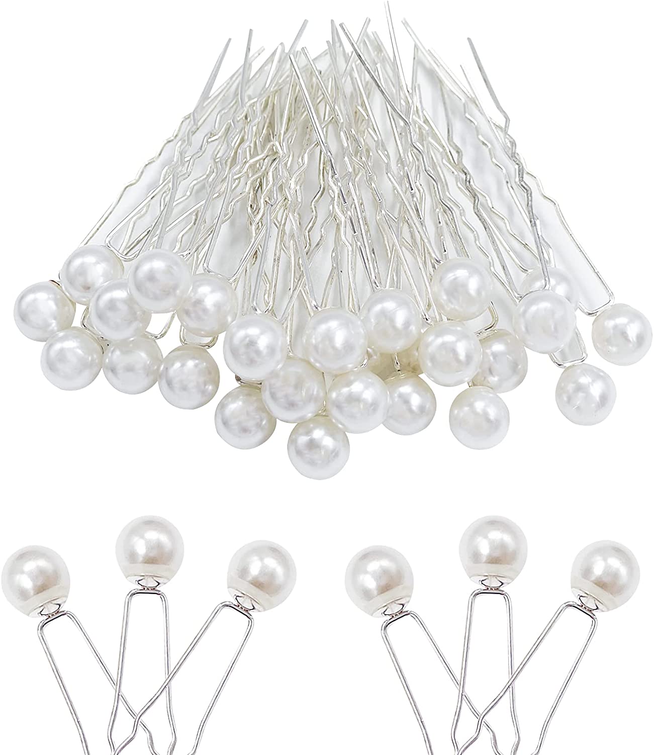 12 Pearl Hair Pins