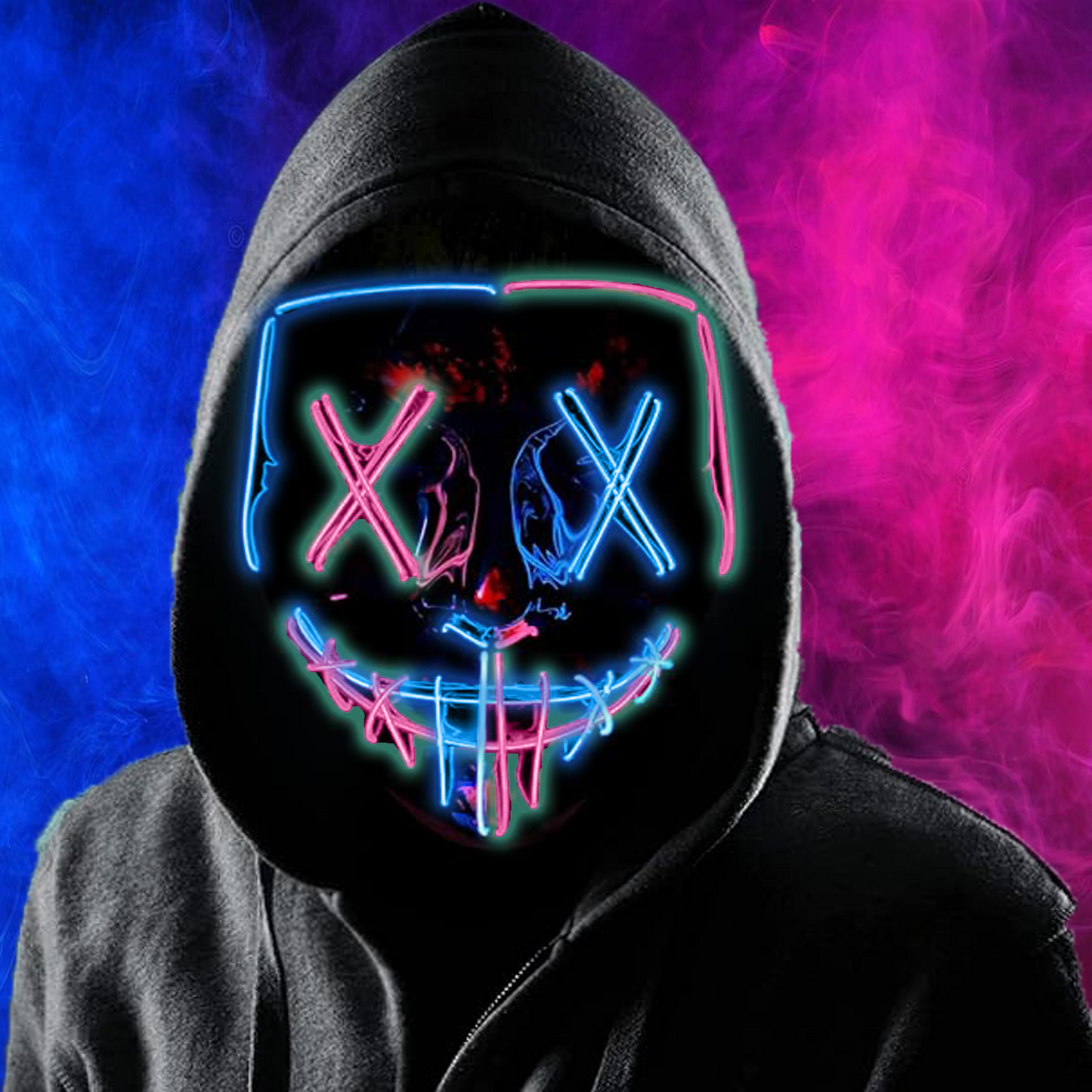 LED Purge Mask | Pink & Blue