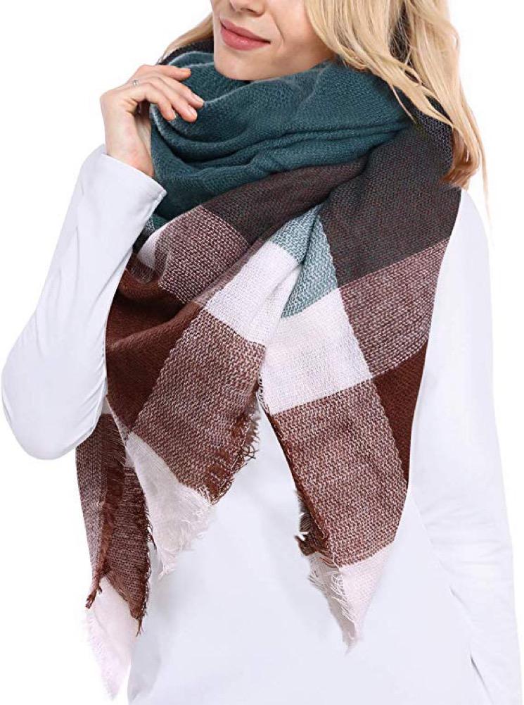 Winter Scarf | 6 | Green + Chocolate