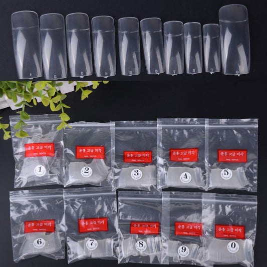 500 False Nails | BOO10 Half Clear