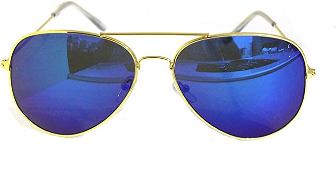 Aviator | Gold Frame | Blue Lens