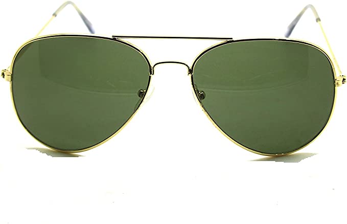 Aviator | Gold Frame | Green Lens