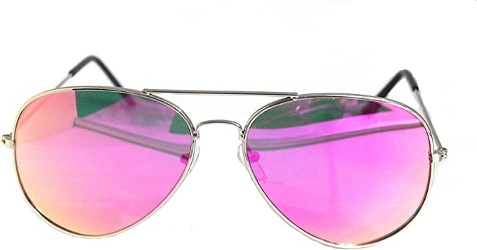 Aviator | Silver Frame | Hot Pink Lens