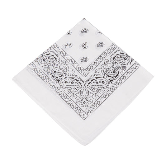 Paisley Bandana | White