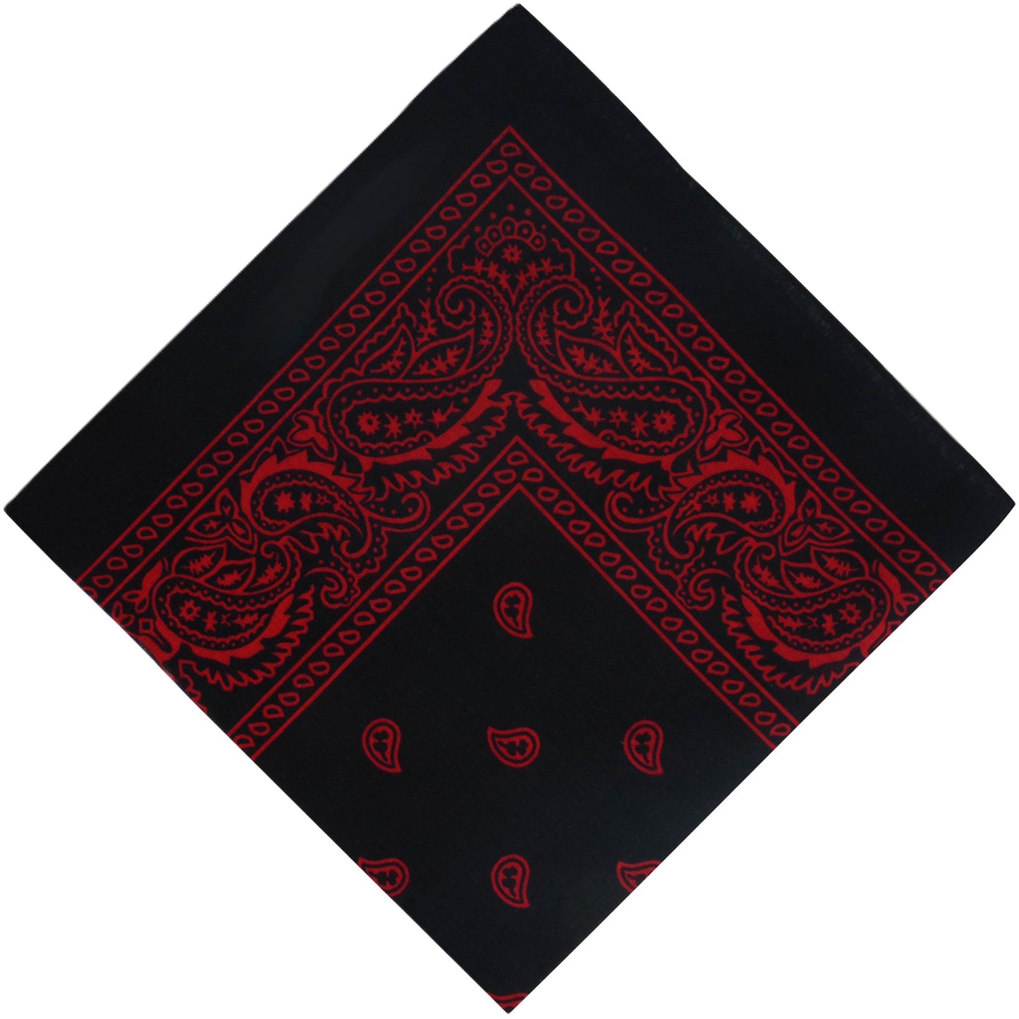 Bandana | Black & Red Paisley