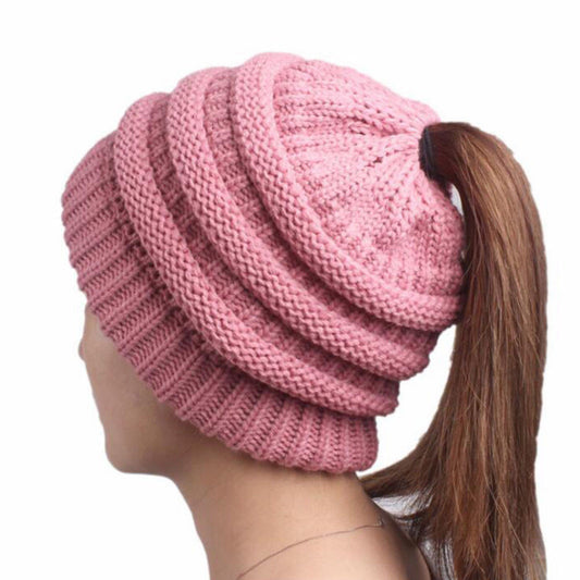 Beanie Ponytail | Pink