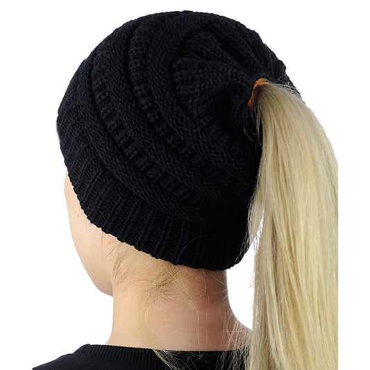 Beanie Ponytail | Black