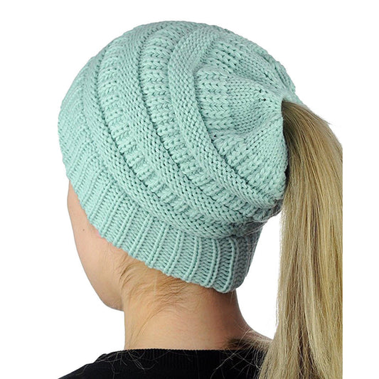 Beanie Ponytail | Egg Blue