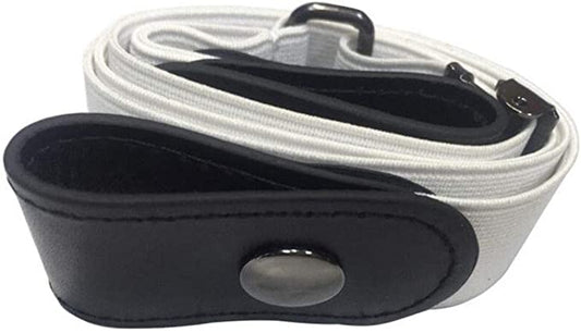 Buckleless Belts | White