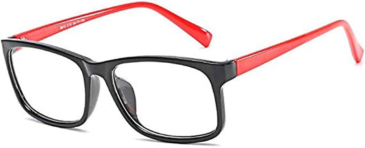 Computer Glasses | Black with Red Arms
