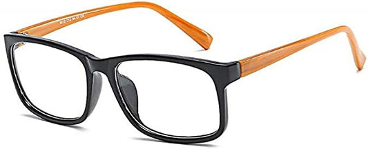Computer Glasses | Black with Wood Effect Arms