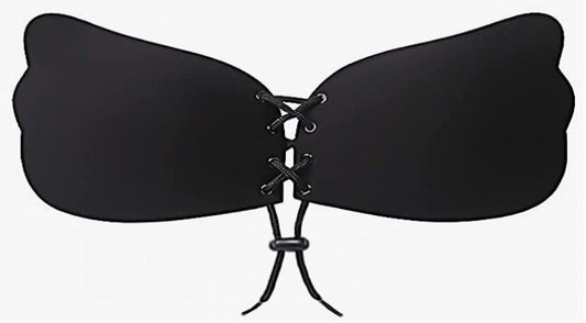 Drawstring Bra | Size: A | Black