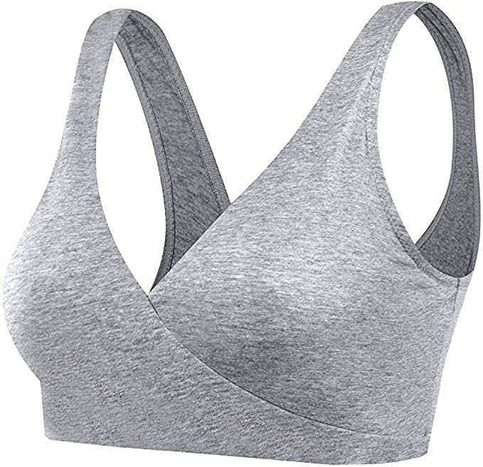 Breast Feeding Bras | Large | Grey