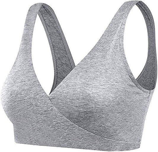 Breast Feeding Bras | Large | Grey