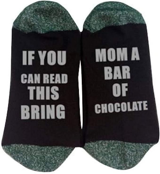 Novelty Socks | Black/Green (Bring Me Chocolate)