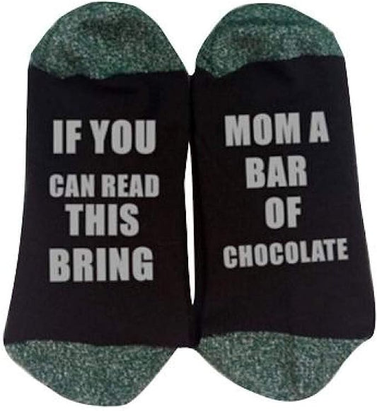 Novelty Socks | Black/Green (Bring Me Chocolate)