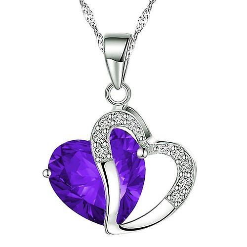 Heart Necklace | Purple