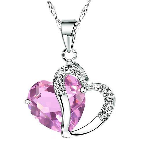 Heart Necklace | Baby Pink