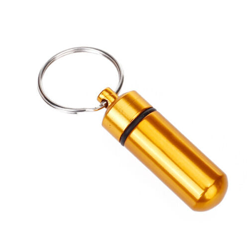 Pill Keychain | Gold