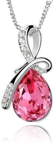 Teardrop Necklace | Pink