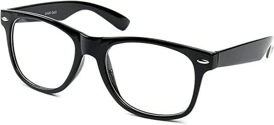 Classic Glasses | Clear | Black