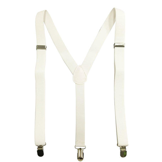 Suspender Braces | White