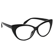 Cat Eye Clear Black