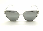 Cat Eye Gold Frame Silver Lens