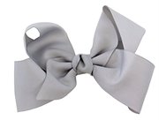 Ribbon Hair Bow | Silver