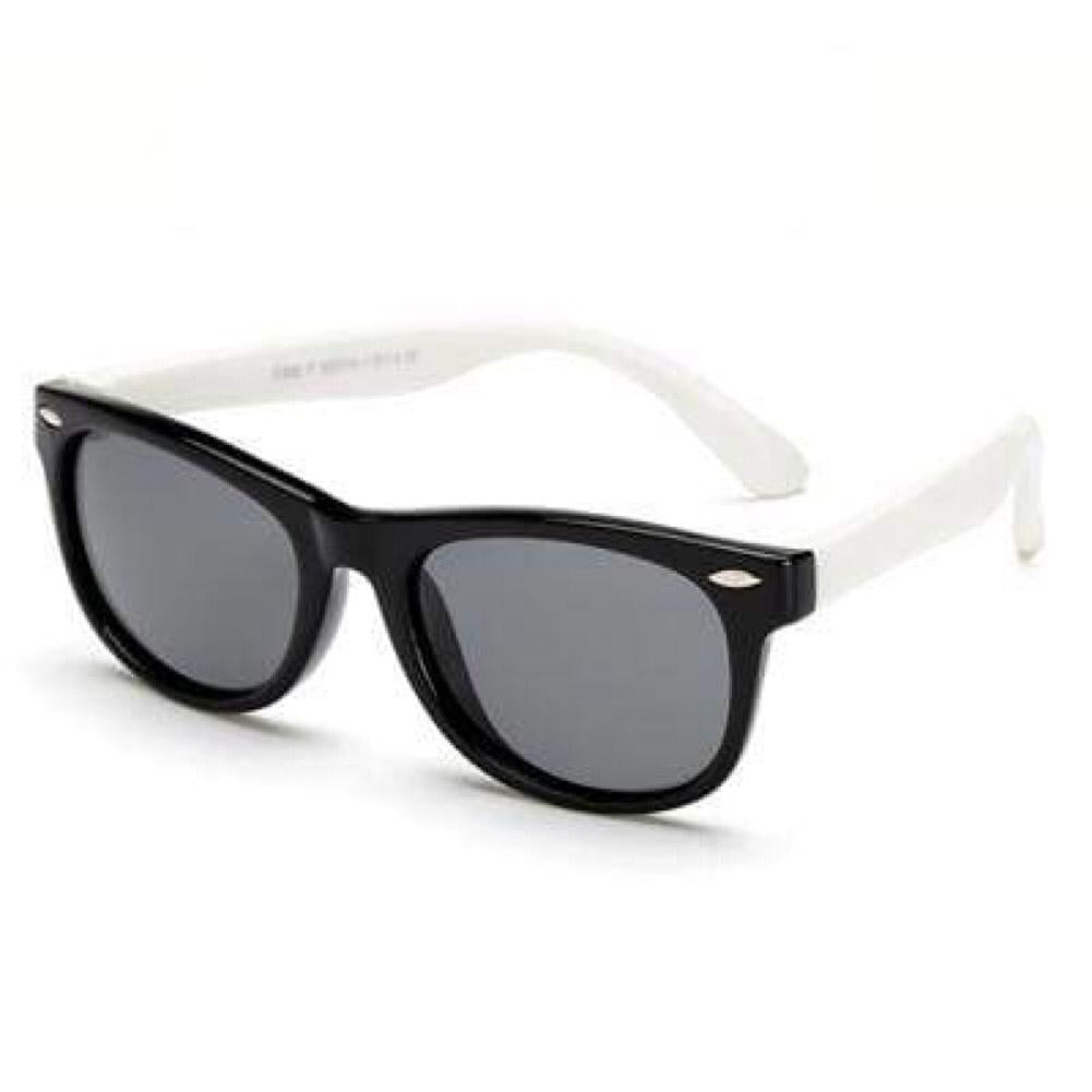 Kids Glasses | Tinted | Black Frame White Arms