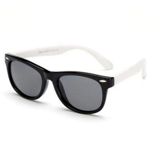 Kids Glasses | Tinted | Black Frame White Arms