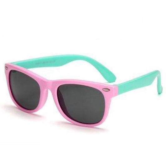 Kids Glasses | Tinted | Pink Frame Green Arms