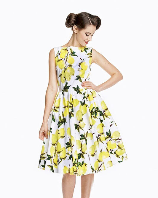 Lindy Bop Audrey Lemons Vintage Style Dress | Size 12