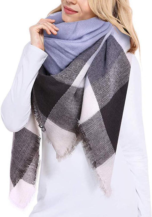 Winter Scarf | 13 | Blue + Grey