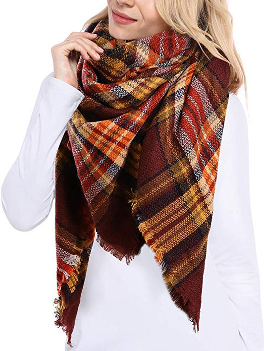 Winter Scarf | 26 | Coffee + Orange