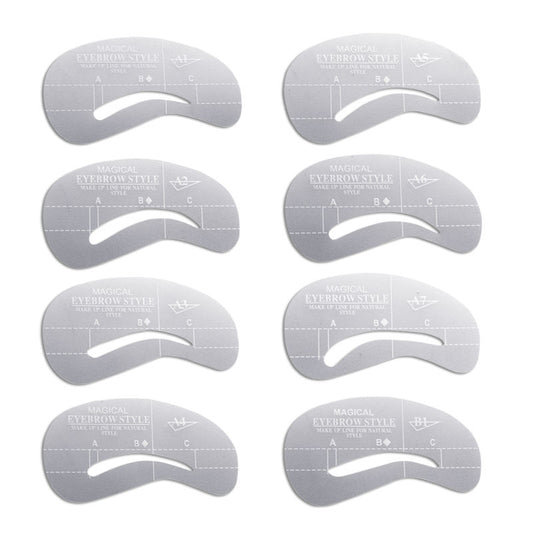 8 Set Eyebrow Stencls
